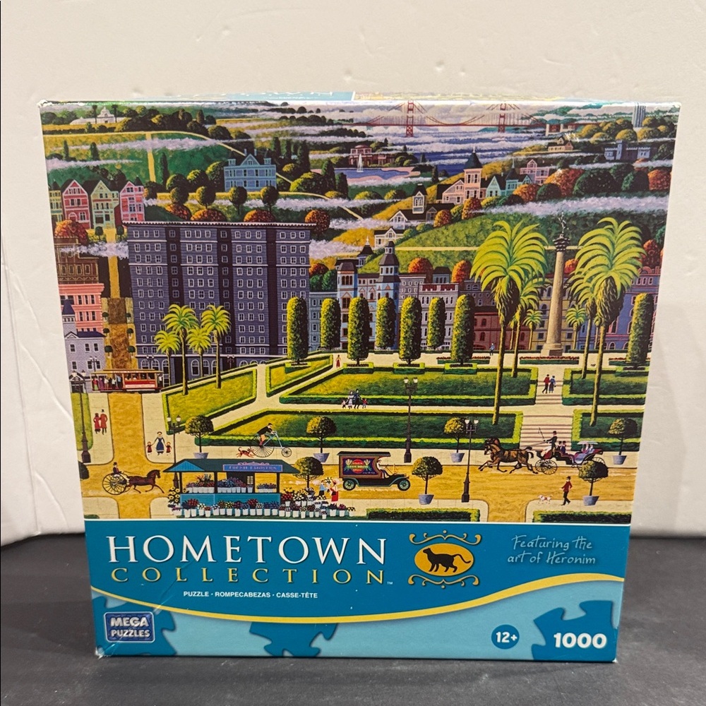 Hometown Collection UNION SQUARE 1000 piece jigsaw puzzle Heronim SALE 🔴3/$25!